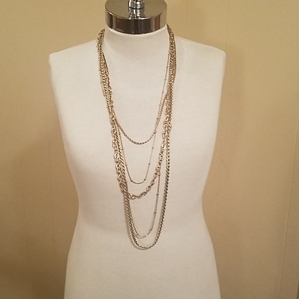 Sassy Lia Sophia gold toned layered necklace